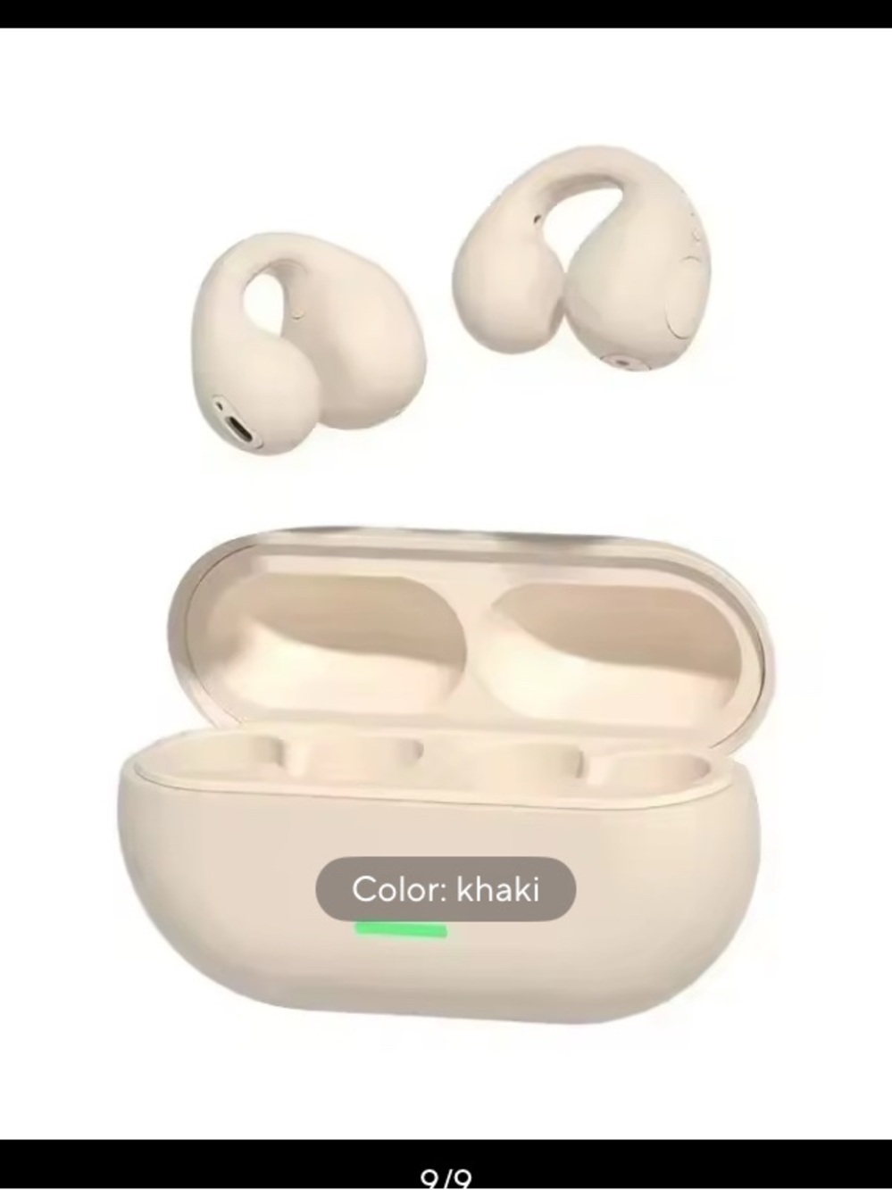 Wireless True Earbuds with Charging Case - Khaki